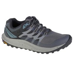 Buty do biegania damskie, Merrell Antora 3. Szare obuwie sportowe damskie Merrell, z gumy, bez zapięcia, do biegania. Za 499.99 zł.