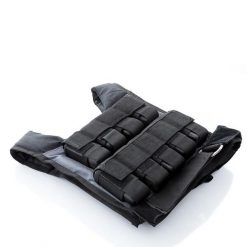 Kamizelka obciążeniowa - 20 kg. Czarne kamizelki damskie MUSCLE POWER, bez wzorów, bez kaptura. Za 531.00 zł.