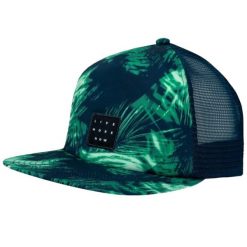 Czapka z daszkiem Unisex Buff Trucker Cap. Zielone czapki z daszkiem damskie Buff, bez wzorów, z elastanu. W wyprzedaży za 97.93 zł.