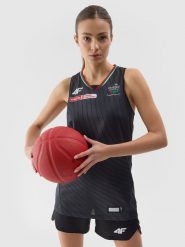 4F Koszulka meczowa replika wyjazdowa z sezonu 2024/25 damska 4F x Zagłębie Sosnowiec - multikolor XL. Koszulki sportowe damskie 4F, xl, bez wzorów, z dzianiny, bez ramiączek, na fitness i siłownię. W wyprzedaży za 79.99 zł.