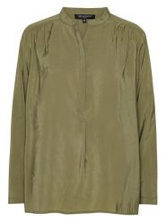 Ilse Jacobsen Bluzka w kolorze khaki rozmiar: 38. Brązowe bluzki damskie Ilse Jacobsen, bez wzorów, bez kołnierzyka, bez ramiączek. Za 130.99 zł.