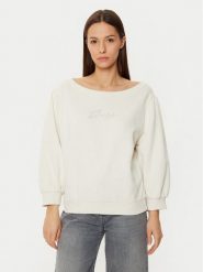BOSS Bluza 50538987 Kremowy Relaxed Fit. Białe bluzy damskie Boss, m, bez wzorów, z bawełny, bez kaptura. Za 290.99 zł.