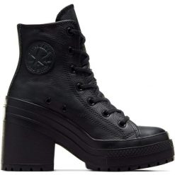 Buty Converse Chuck 70 De Luxe Heel, Dla obu płci. Białe obuwie sportowe damskie Converse, ze skóry, bez zapięcia, na fitness i siłownię. Za 890.00 zł.