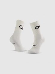 4F Skarpetki długie damskie 4F x Anna Lewandowska - białe 39-42. Białe skarpetki damskie 4F, bez wzorów, z bawełny. Za 39.99 zł.