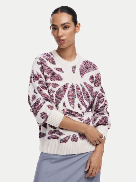 Desigual Sweter Kamloops 24WWJF57 Écru Loose Fit. Swetry klasyczne damskie Desigual, l, z syntetyku, bez kołnierzyka. Za 249.99 zł.