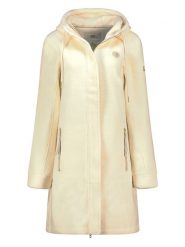 Geographical Norway Płaszcz polarowy "Tartine" w kolorze kremowym rozmiar: XL. Brązowe płaszcze damskie Geographical Norway, xl, bez wzorów, z polaru, bez kaptura. Za 152.45 zł.