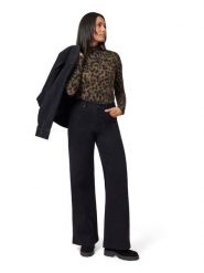 Scotch & Soda Koszulka w kolorze karmelowo-czarnym rozmiar: S. Brązowe koszulki damskie Scotch & Soda, s, bez wzorów, bez kołnierzyka, bez ramiączek. Za 100.75 zł.