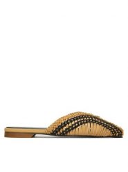 Patrizia Pepe Klapki 8Z0140/L109 Beżowy ciemny. Brązowe klapki damskie Patrizia Pepe, bez wzorów, ze skóry, bez obcasa, bez zapięcia. Za 1,249.00 zł.