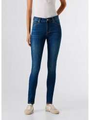 Pepe Jeans Dżinsy - Skinny fit - w kolorze granatowym rozmiar: W29/L32. Niebieskie jeansy damskie Pepe Jeans, z podwyższonym stanem. Za 184.02 zł.