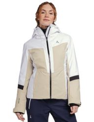 Kurtka narciarska damska Schöffel Kanzelwand. Brązowe kurtki damskie Schöffel, na zimę, l, bez wzorów, z bawełny, bez kaptura. Za 1,499.99 zł.