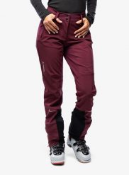 Spodnie softshell damskie Vaude Larice Pants IV. Czerwone spodnie sportowe damskie Vaude, l, bez wzorów, z materiału, z podwyższonym stanem, narciarskie. Za 453.10 zł.