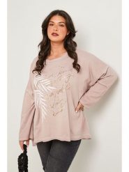 Curvy Lady Koszulka w kolorze jasnoróżowym rozmiar: 44/46. Różowe bluzki damskie Curvy Lady, bez wzorów, bez kołnierzyka, bez ramiączek. Za 109.78 zł.