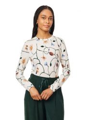 Scotch & Soda Koszulka w kolorze białym rozmiar: S. Białe bluzki damskie Scotch & Soda, s, bez wzorów, bez kołnierzyka, bez ramiączek. Za 149.95 zł.