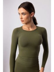 Spaio Koszulka sportowa "Adapt" w kolorze khaki rozmiar: L. Brązowe koszulki sportowe damskie Spaio, l, bez wzorów, z materiału, bez ramiączek, outdoorowe. Za 130.99 zł.