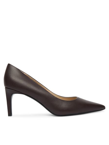 Calvin Klein Szpilki Ess Stiletto 70 HW0HW02607 Bordowy. Czerwone szpilki damskie Calvin Klein, bez wzorów, ze skóry, bez obcasa, na szpilce, bez zapięcia. Za 649.99 zł.