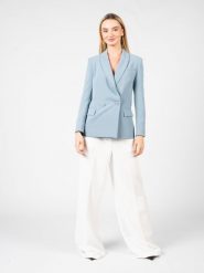 Pinko Marynarka "Luccio" | 102572 A1EL | Kobieta | Niebieski. Niebieskie marynarki i żakiety damskie Pinko, s, bez wzorów, z elastanu, eleganckie. W wyprzedaży za 539.00 zł.