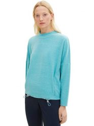 Tom Tailor Bluza w kolorze turkusowym rozmiar: S. Niebieskie bluzy damskie Tom Tailor, s, bez wzorów, bez kaptura. Za 61.46 zł.