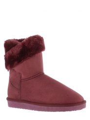 ISLAND BOOT Kozaki zimowe "Arine" w kolorze bordowym rozmiar: 36. Czerwone kozaki damskie Island Boot, na zimę, z materiału, bez obcasa, na platformie, bez zapięcia. Za 139.54 zł.