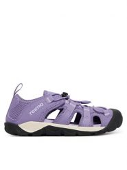 Reima Sandały Talsi 5400132B Fioletowy. Fioletowe sandały dziewczęce Reima, ze skóry, bez obcasa, bez zapięcia. Za 319.99 zł.