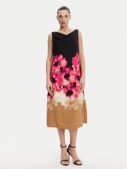 DKNY Sukienka koktajlowa DD4KH09C Czarny Regular Fit. Czarne sukienki damskie DKNY, bez wzorów, z syntetyku, wizytowe, bez ramiączek. Za 409.99 zł.