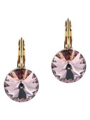 Otazu Pozłacane kolczyki z kryształami Swarovski rozmiar: onesize. Różowe kolczyki damskie Otazu, z kryształem, pozłacane. Za 60.99 zł.