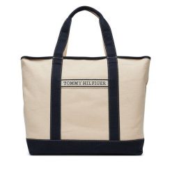 Torebka Tommy Hilfiger. Czarne shopper bag Tommy Hilfiger, bez dodatków. Za 426.99 zł.