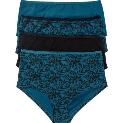 Figi maxi panty z bawełny organicznej (4 pary). Czarne figi bonprix, bez wzorów, z bawełny. Za 59.99 zł.