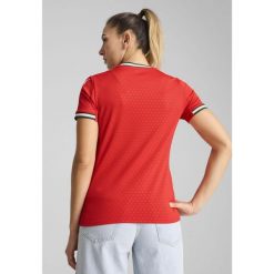 Damska koszulka domowa Portugalia 2025 PUMA Sport Red Sugared Almond Beige. Brązowe koszulki damskie Puma, m, bez wzorów, bez kołnierzyka, bez ramiączek. Za 419.00 zł.