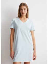 Marc O´Polo Bodywear Sukienka w kolorze błękitnym rozmiar: XL. Niebieskie sukienki damskie bez wzorów, z bawełny, bez ramiączek. Za 113.45 zł.