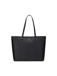 Lauren Ralph Lauren Torebka 431911655001 Czarny. Czarne shopper bag Lauren Ralph Lauren, bez wzorów, ze skóry, bez dodatków. Za 1,169.00 zł.