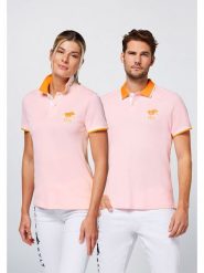 Polo Sylt Koszulka polo w kolorze jasnoróżowym rozmiar: XL. Różowe bluzki damskie Polo Sylt, xl, bez wzorów, bez kołnierzyka, bez ramiączek. Za 100.99 zł.