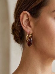 Atelier MIU Kolczyki rozmiar: onesize. Brązowe kolczyki damskie atelier MIU, z mosiądzu. Za 38.95 zł.