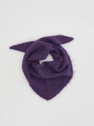 Trójkątna chusta - fioletowy. Fioletowe chusty damskie Reserved, bez wzorów. Za 59.99 zł.