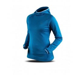 Bluza Trimm VERONA. Niebieskie bluzy damskie TRIMM, na zimę, bez wzorów, z dzianiny, z kapturem. W wyprzedaży za 90.44 zł.