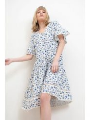 Josephine & Co Sukienka w kolorze błękitnym rozmiar: 36. Niebieskie sukienki damskie Josephine & Co, bez wzorów, z bawełny, bez ramiączek. Za 322.90 zł.