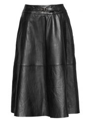 Bugatti Skórzana spódnica w kolorze czarnym rozmiar: 46. Czarne spódnice damskie Bugatti, bez wzorów, ze skóry, midi. Za 695.99 zł.
