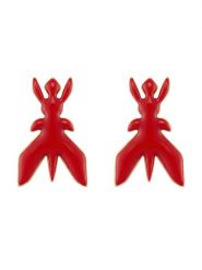 Patrizia Pepe Kolczyki 8J1396/M086-R880 Czerwony. Czerwone kolczyki damskie Patrizia Pepe, metalowe. Za 509.99 zł.