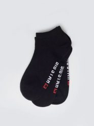 Stopki unisex bawełniane trójpak czarne Filixon 906. Czarne skarpetki damskie Big Star, bez wzorów, z bawełny. Za 39.99 zł.