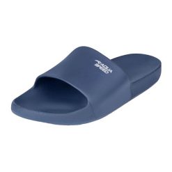 Klapki AQUA-SPEED Ohio granatowe 44 EU. Niebieskie klapki damskie Aqua-Speed, bez wzorów, bez obcasa, bez zapięcia. Za 59.99 zł.