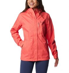 Kurtka Sportowa Z Kapturem Damska Columbia Pouring Adventure. Czerwone kurtki sportowe damskie Columbia, m, bez wzorów, z tkaniny, z kapturem. Za 396.99 zł.