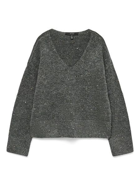 Vero Moda Sweter w kolorze szarym rozmiar: XL. Szare swetry klasyczne damskie Vero Moda, s, z materiału, bez kołnierzyka. Za 113.99 zł.
