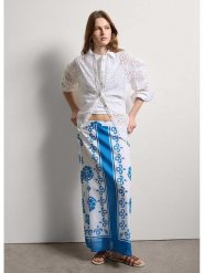 STEFANEL Spódnica w kolorze niebiesko-białym rozmiar: M. Niebieskie spódnice damskie Stefanel, na co dzień, m, bez wzorów, z bawełny, maxi. Za 173.99 zł.