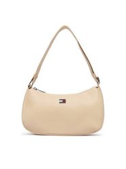 Tommy Jeans Torebka Tjw Daily Elevated Shoulder Bag AW0AW19041 Beżowy jasny. Brązowe torebki klasyczne damskie Tommy Jeans, z jeansu, bez dodatków. Za 369.99 zł.