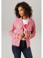 Aniston Bluza w kolorze różowym rozmiar: 40. Różowe bluzy damskie Aniston, bez wzorów, bez kaptura. Za 127.35 zł.