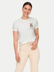 ONLY T-Shirt Kita 15331069 Biały Regular Fit. Białe t-shirty damskie Only, xs, bez wzorów, z bawełny, bez kołnierzyka. Za 79.99 zł.