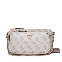 Torebka Guess. Brązowe listonoszki damskie Guess, z aplikacjami, bez dodatków. Za 439.99 zł.