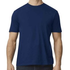 Koszulka Softstyle EZ Unisex Dla Dorosłych. Niebieskie koszulki damskie GILDAN, xl, bez wzorów, bez kołnierzyka, bez ramiączek. Za 37.99 zł.