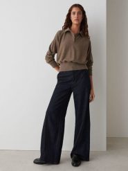 OPUS Sweter "Geigi" w kolorze brązowym rozmiar: 36. Brązowe swetry klasyczne damskie Opus, bez kołnierzyka. Za 143.99 zł.