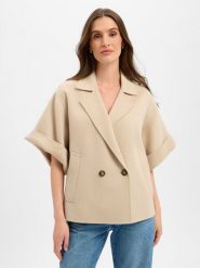 Weekend Max Mara kurtka wełniana - Neo Kobiety wełna ze strzyży beżowy, 34. Brązowe kurtki damskie Weekend Max Mara, bez wzorów, z tkaniny, bez kaptura. Za 2,299.95 zł.