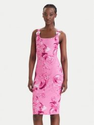 Versace Jeans Couture Sukienka codzienna 80HAO943 JS550 Różowy Slim Fit. Czerwone sukienki damskie Versace Jeans Couture, bez wzorów, z bawełny, bez ramiączek. Za 1,259.00 zł.